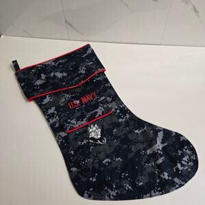 CAMOSOCK U.S. Navy Christmas Stocking Blue Camo Made in the USA Military